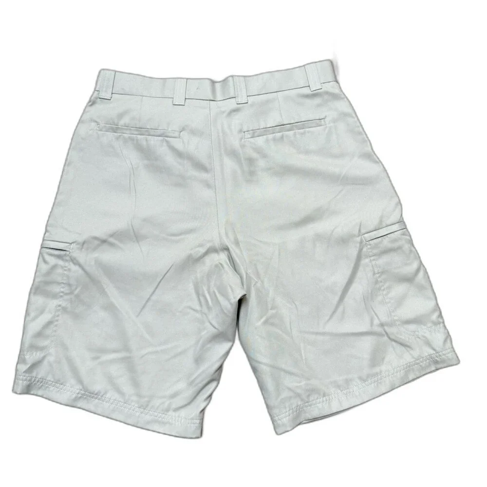 LINKS Men's 32 Golf Shorts Beige Sand Scorecard Pockets Quick Dry 10
